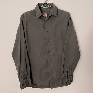 Wrangler Gray Button Down